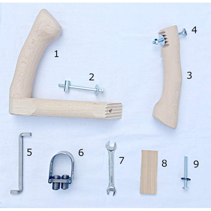Sensenwurf für Linkshänder Ergonomisch Verstellbar